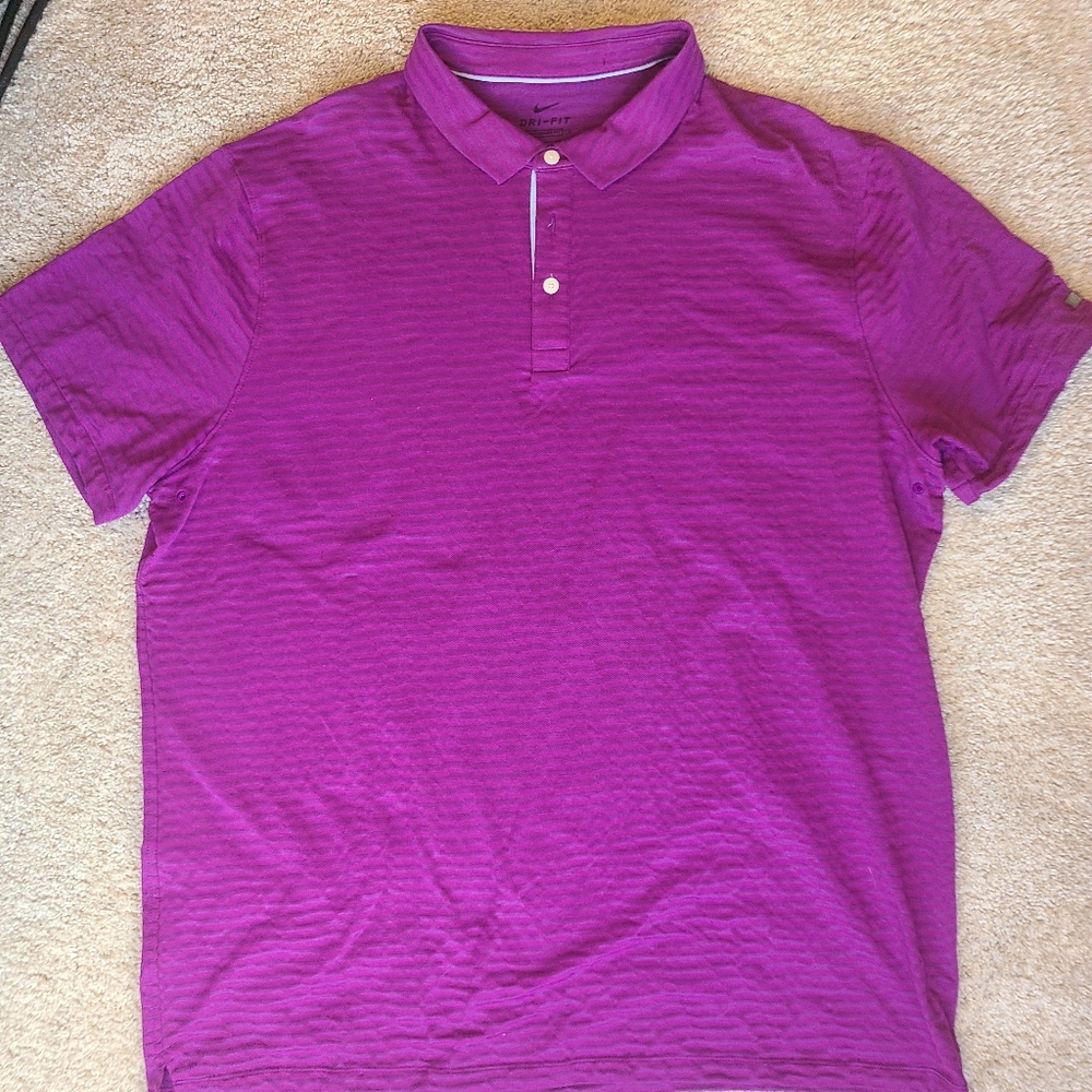 Men's Nike Purple Polo Shirt